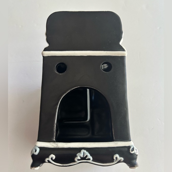 Yankee Candle Black Stove Oven Wax Warmer Kettle Pumpkins Robin Betterley Design - Picture 5 of 9